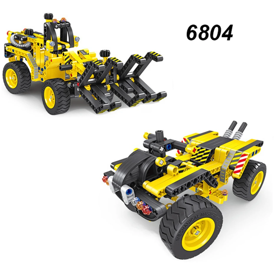 

Legoed technic lepinS City 2 in 1 shop truck and ATV motorcycle Model Building Blocks Bricks Set Kids Toys for children DIY Gift