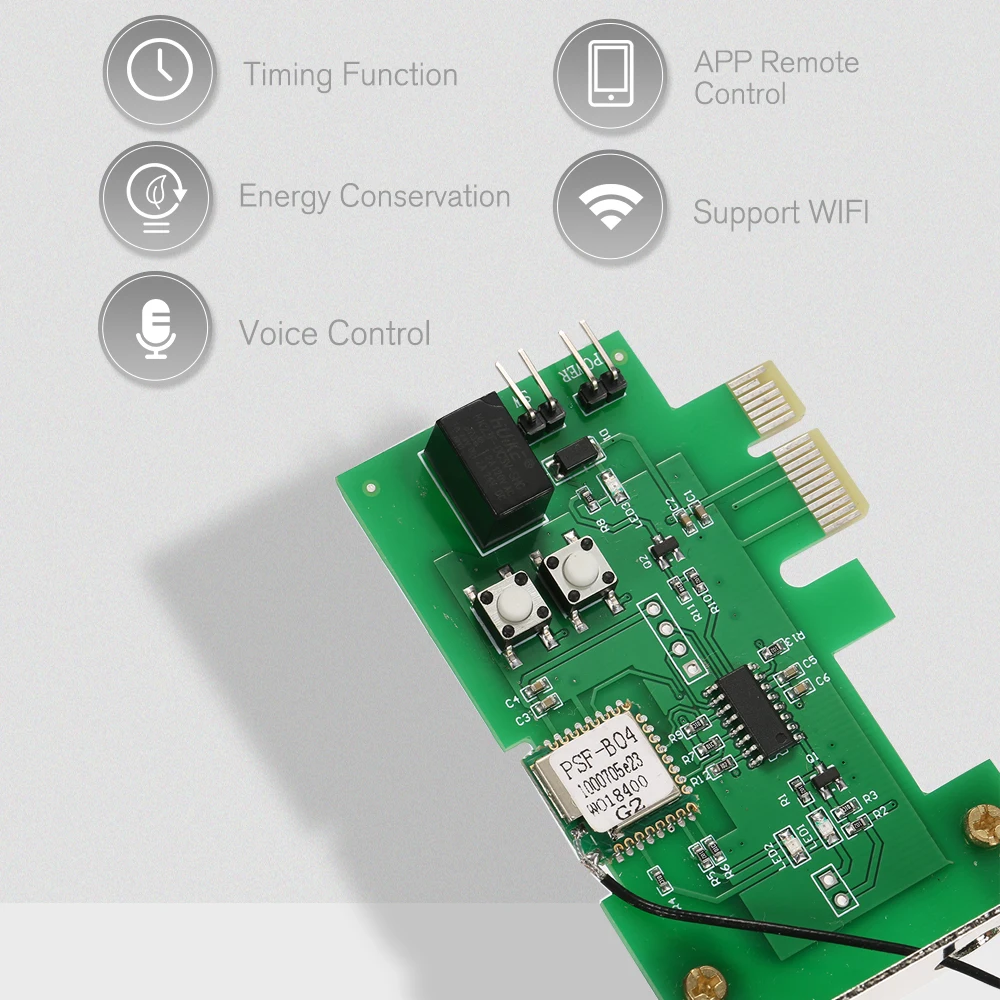 EWeLink мини PCI-e Настольный ПК Пульт дистанционного управления карта WiFi умный дом беспроводной переключатель перезапуска включение/выключение компьютера Загрузочная карта