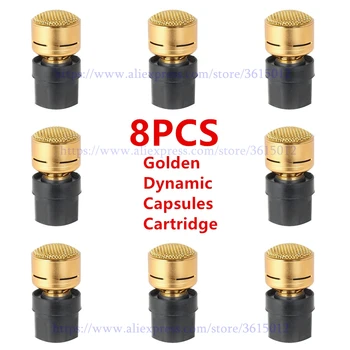 

8pcs/lot High Quality Professional Golden Dynamic Microphone core Capsules Cartridge Replacement Micro MIC Core N-M182