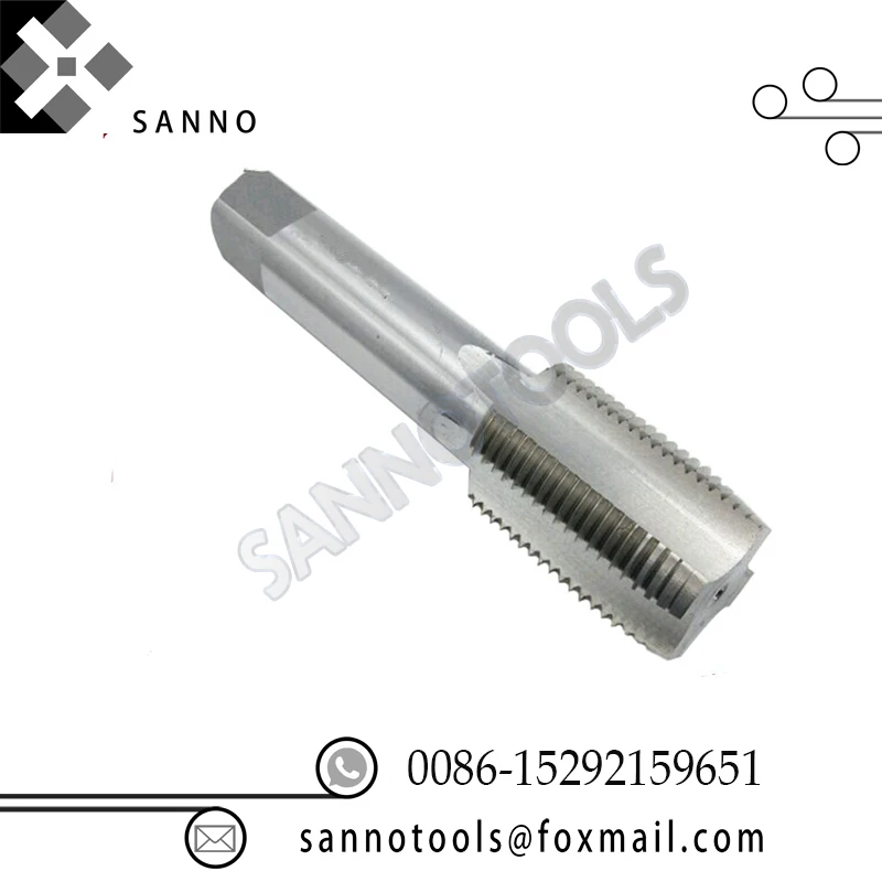 HSS Pipe Thread Tap Metric / Inch Machine And Hand Cutting Tap
