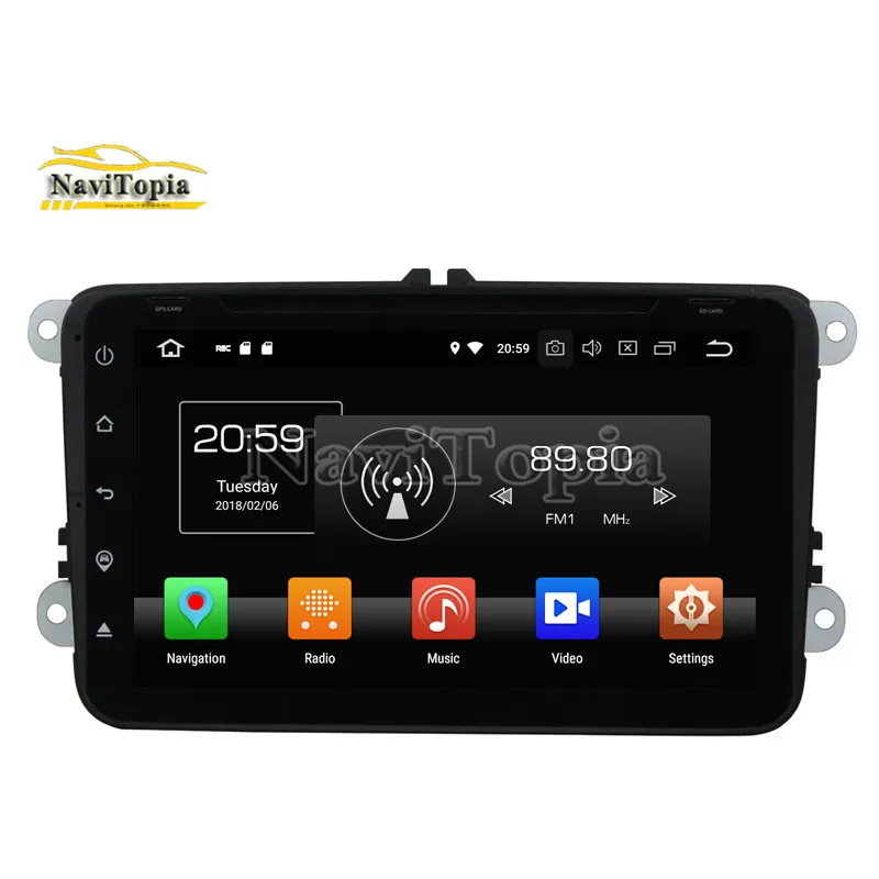 NAVITOPIA 8 дюймов Android 9 0 Автомобильный gps радио для
