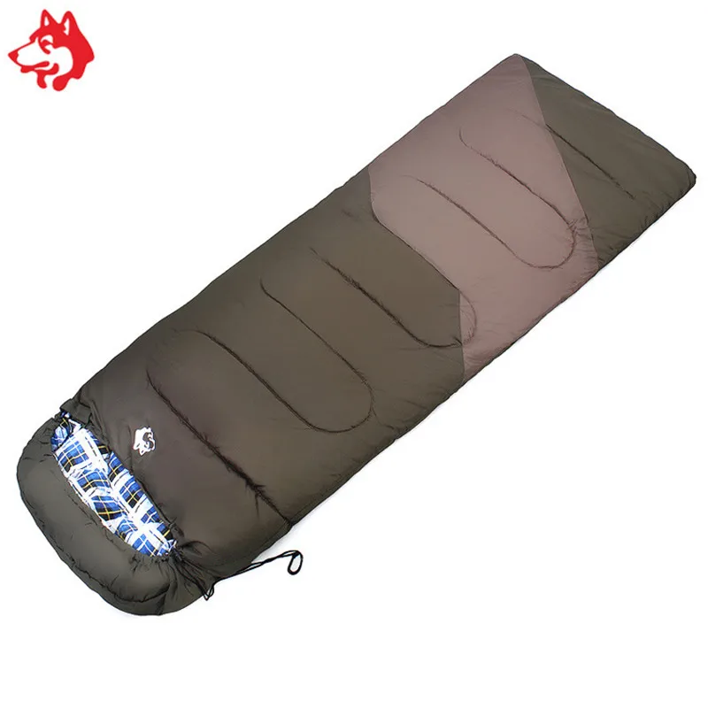 Us 43 3 36 Off Cotton Filling Envelope Sleeping Bag Outdoor Waterproof Camping Gear 5 Celsius Orange Blue Army Green Bags In