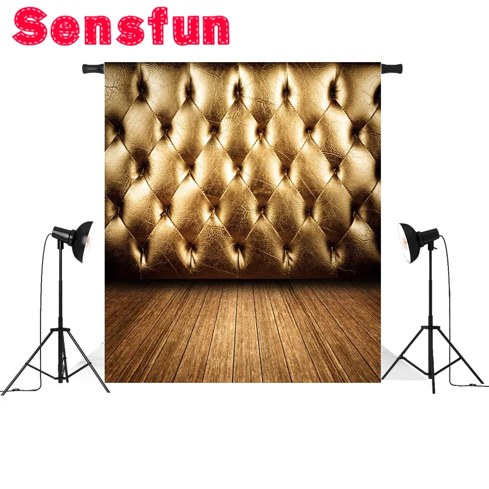 

Sensfun Headboard Tufted Bed Photography Backdrop Thin Vinyl Photo Studio Background Wallpaper 5X7FT