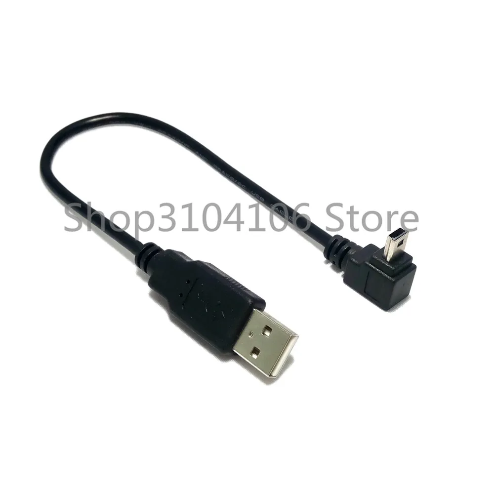 USB 2,0 штекер для мини-usb B Тип 5pin 90 градусов вверх и вниз и влево и вправо Угловой Мужской кабель для передачи данных 0,25 м/0,5 м