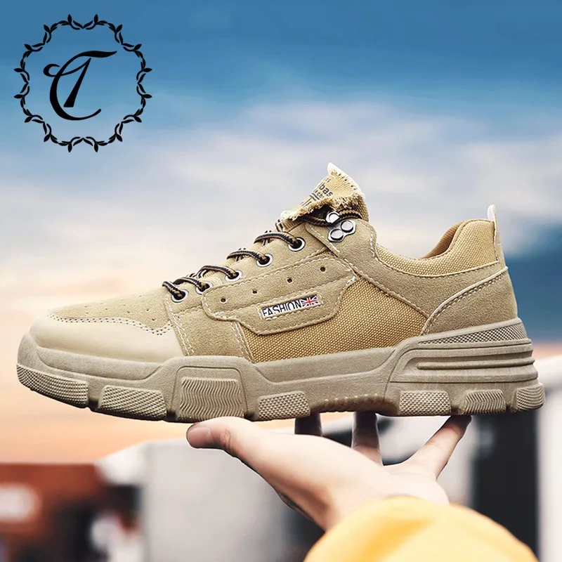 

CatriCa Canvas 2019 Hot Sale Male Trainers High Quality Fashion Luxury Shoes Men Breathable Sneakers Designer White Khaki L-1800