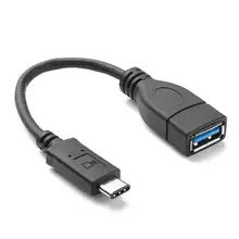 Реверсивный USB 3,0 3,1 type C Мужской разъем к гнезду OTG кабель для передачи данных