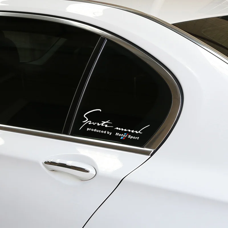 2pcs/lot moter car side window stickers decals car styling sports mind
