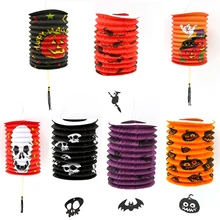 paper pumpkin light hanging lantern lamp halloween props outdoor party supplies halloween decorationchina