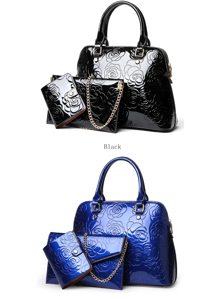 Сумки через плечо, Новая модная женская сумка из лакированной кожи, сумка-мессенджер, роскошная женская черная сумка-тоут, известная