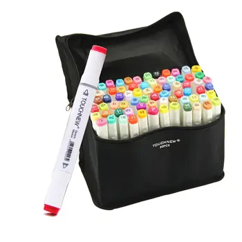 

TOUCHNEW 30/40/60/80 Colors Art Markers Alcohol Based Markers Drawing Pen Set Manga Dual Headed Art Sketch Marker Design Pens