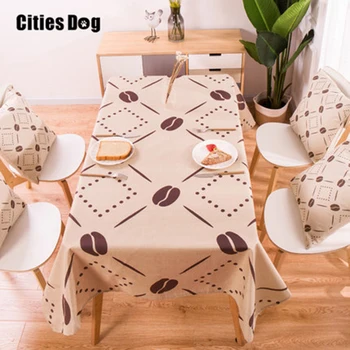 

geometry Tropical Plants Table cloth Cotton Linen Square Tablecloths Rectangular Dinner Table Cover Coffee Table Tea Home