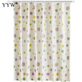 

Flower Pattern Shower Curtain Waterproof 3d Shower Curtain Bath Screens For Home Decoration Bath Curtain Bathroom Accessories