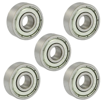 

WSFS Hot 606Z 6 x 17 x 6mm Metal Miniature Deep Groove Ball Bearings 5 Pcs