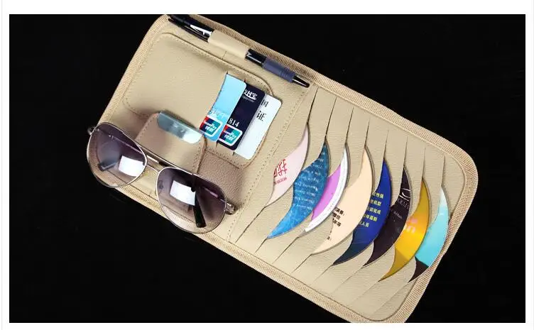 1Pc Car Auto Visor CD DVD Card Case Holder Clipper for LIFAN X60 X50 620 320 520 720 125CC CEBRIUM SOLANO NEW CELLIYA accessorie |