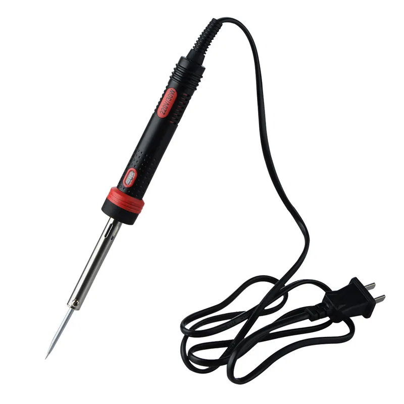 

EU/US standard Electric iron 220V 30W Heating tool Light torch Hot iron Welding Flat mouth Iron head black