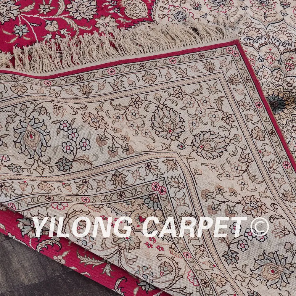 Yilong 8'x10' большой handknotted шелк персидский Ковры пол Декор Кашмир Ковры (yhw217a8x10)