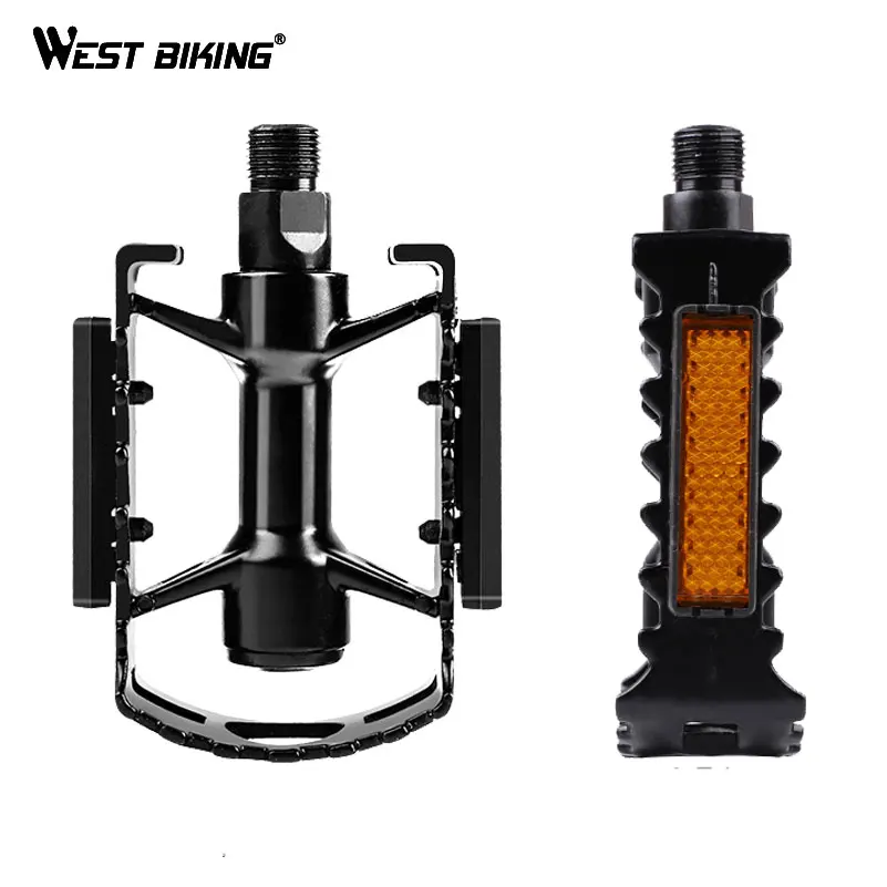 Велосипедные педали WEST BIKING противоскользящая платформа из сплава для горных и