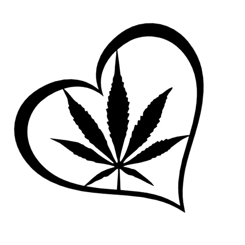Download HEART Vinyl Decal Sticker Car Window Wall Bumper Love Weed ...