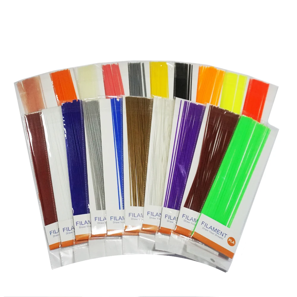 

200 Meters 20 Random Colors 20 Bags 1.75mm Filament 3D Pen Material Printing Pen PLA Threads