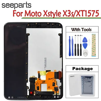 

LCD Display For Motorola Moto Xstyle X3s Style Xt1570 XT1572 XT1575 Touch Screen Digitizer Assembly Replacement Parts With Tools