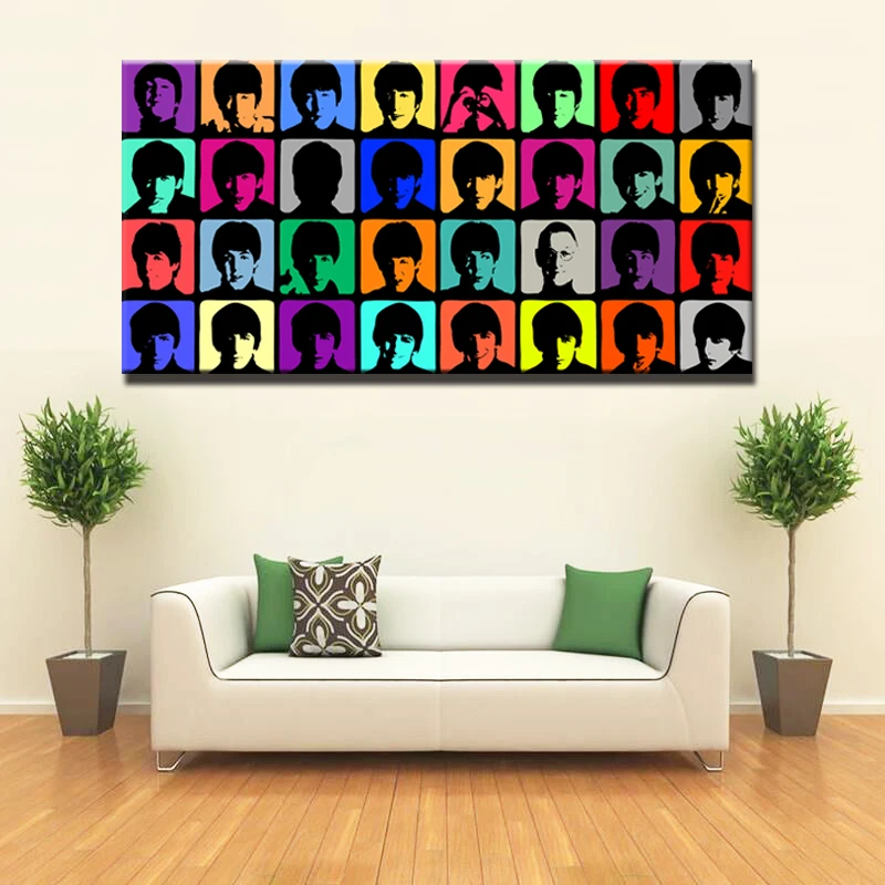 

Canvas Painting Andy Warhol and Roy Lichtenstein Oil Painting Classic Pop Art Wall Pictures for Living Room Quadro Home Decor