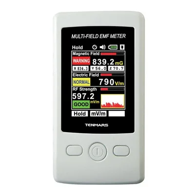 

Gauss 3-axis Magnetic Electric RF Field Strenght Digital Electromagnetic Radiation Detector TM-190 Multi-Field EMF Meter TM190