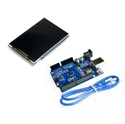 ЖК-дисплей модуля 3,5 дюймов TFT ЖК-дисплей экран 3,5 "+ UNO R3 REV3 MEGA328P доска для arduino