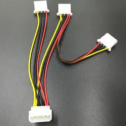 4Pin кабель питания 4Pin Molex Male до 3 порта Molex IDE Female блок питания разветвитель адаптер компьютер 4Pin IDE шнур питания для шахтера