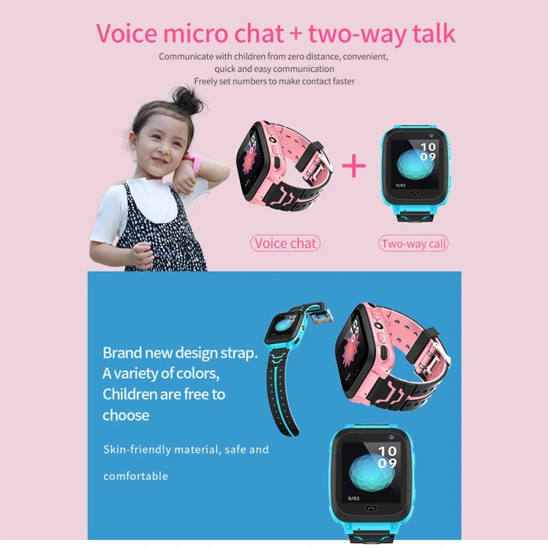 Дешево Детские умные часы с font b gps b font трекером LBS расположение умное устройство слежения Дистанционное управление ребенок монитор Часы наручные носимые ...