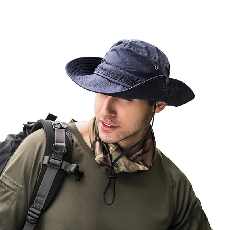 Boonie, шляпа-ведро, шапка, бренд, для рыбалки, охоты, полями, сафари, летняя мужская шляпа для рыбалки - Цвет: B