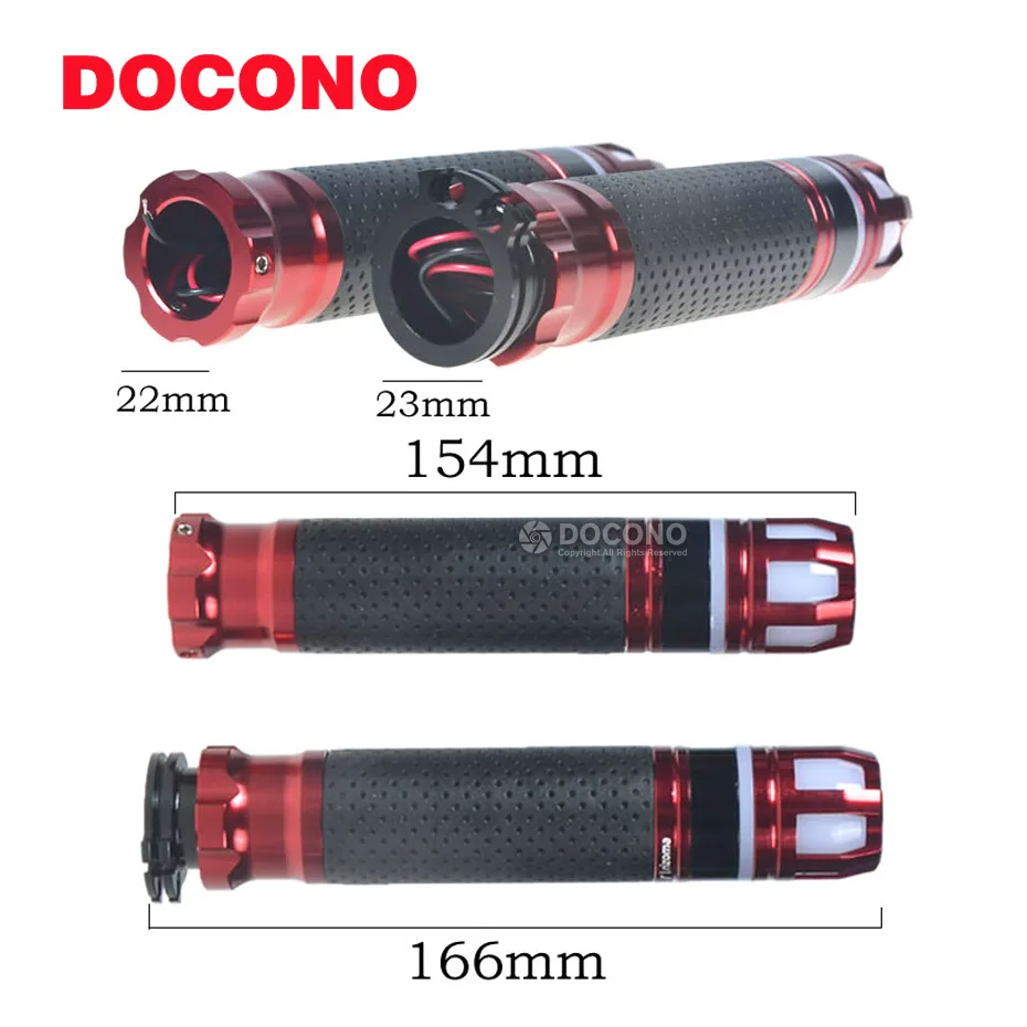 Ручки для мотоцикла с подсветкой 7/8 дюйма 22 мм YAMAHA ybr 125g sr400 fz07 SUZUKI gsf 600s sv 650 gsr 600 и т.