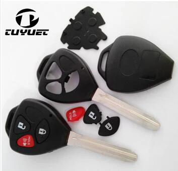 Правая 3 кнопки дистанционная головка ключа для Toyota Camry брелок RAV4 брелок для ключей чехол Uncut Blade
