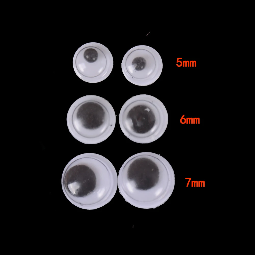 

Not Self-adhesive 100PCS Mixed 5/6/7 mm Dolls Eye For Toys Dolls Googly Eyes Used For Doll Accessories