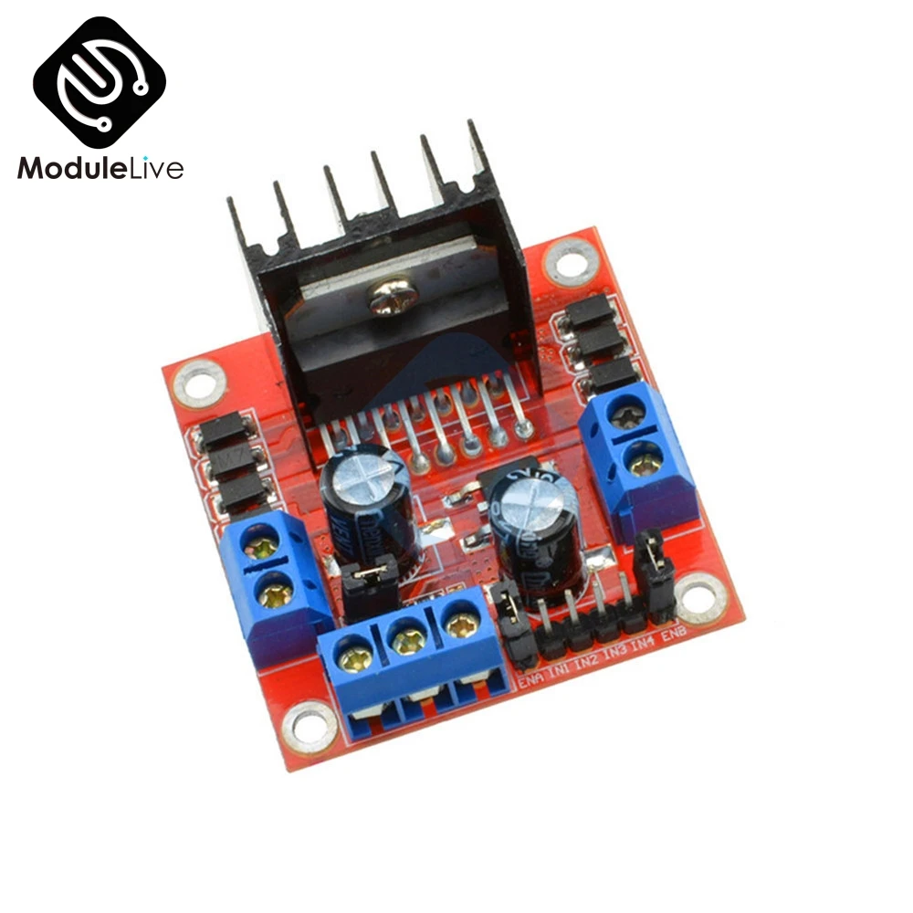 

L298N L298 25W Dual Channel H Bridge DC Stepper Motor L298N Drive Controller Board Module 5V 2A Driver Control For Arduino