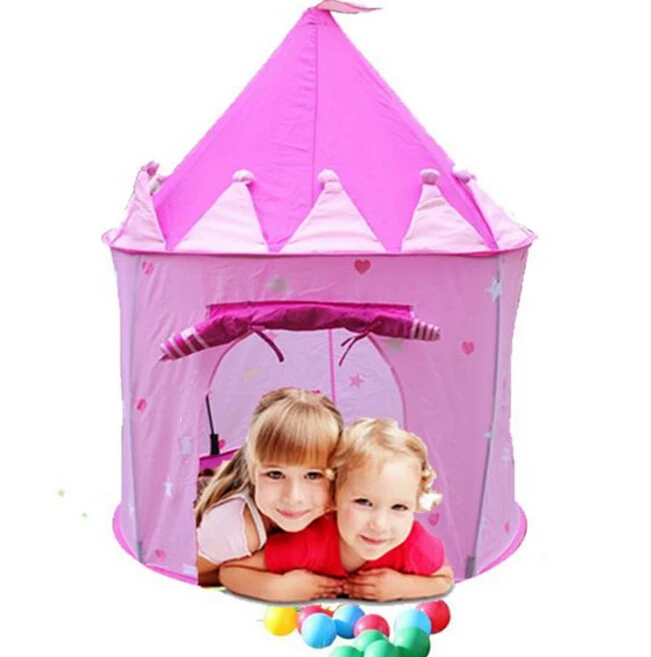 

Portable Children Kids Play Tents Outdoor Garden Folding Toy Tent Pop Up Kids Girl Princess Castle Outdoor House Kids Tent