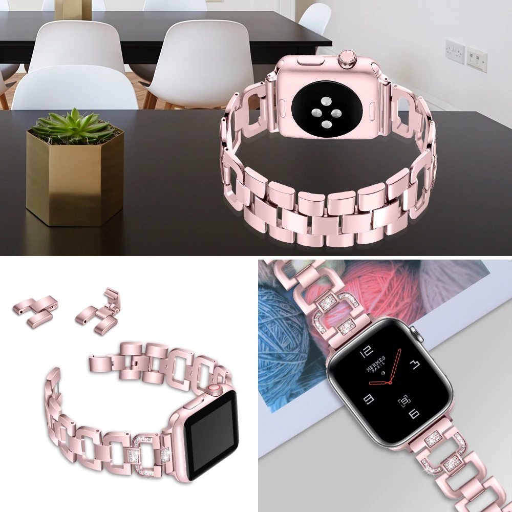 Joyzoy ремешок для Apple Watch Series 4, 3, 2, 1 модный браслет на запястье для iWatch 38 мм, 42 мм, 40 мм, 44 мм, ремешок для часов