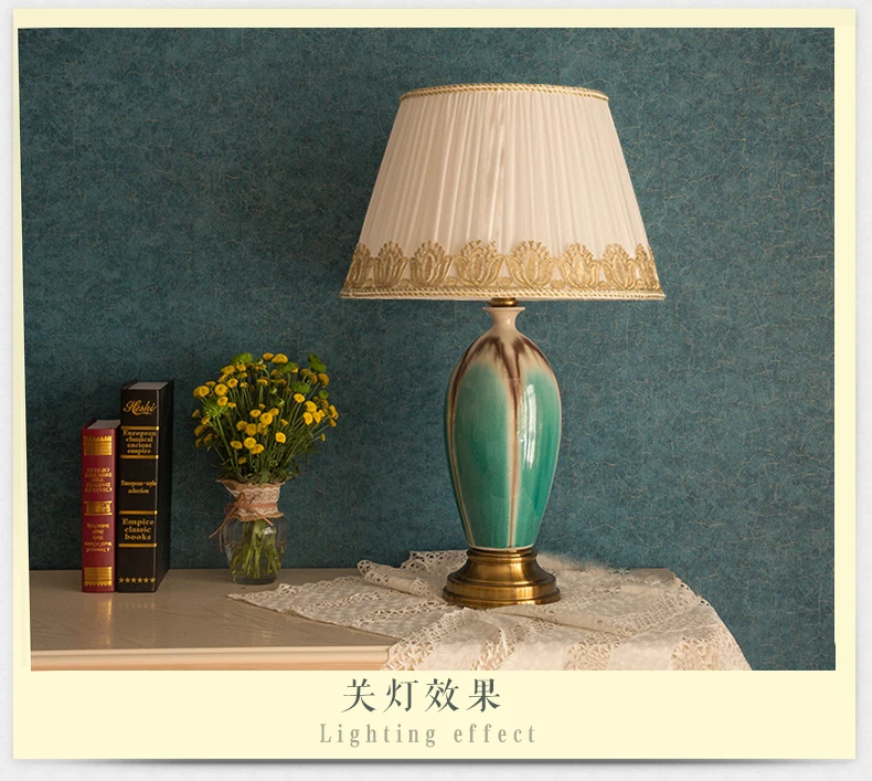 Glazed Jingdezhen Chinese ceramic table lamp bedroom living room dining room decoration fashion table lamp bedroom (8)