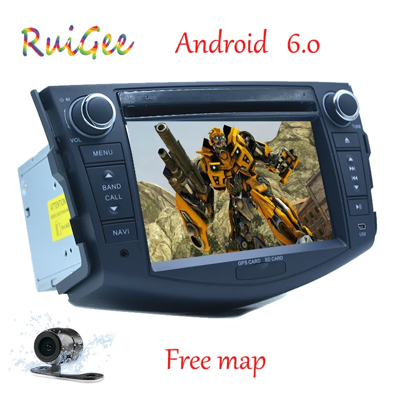 Четырехъядерный 1024*600 HD экран 2Din Android 7 1 автомобильный DVD для Toyota Rav 4 RAV4 Аудио Видео
