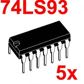 

( 5 pcs/lot ) 74LS93 Logic IC, DIP Package,TTL.