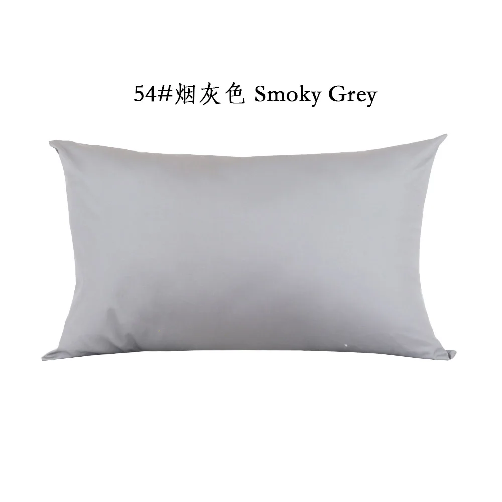 Smoky Gray cotton twill pillow cover; shape varies by selected size