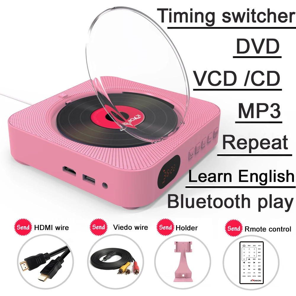 KUSTRON DVD Player Wall Mountable Bluetooth