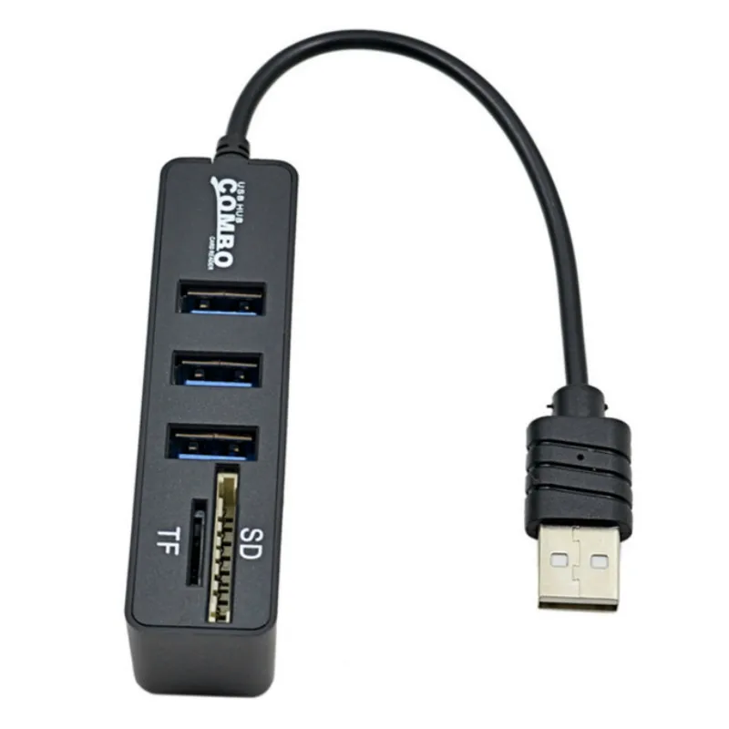New USB 2.0HUB Hub with SD TF All-in-One Card Reader 3+2 Combo Multi-function Card Reader New USB 2.0HUB Hub with SD TF All-in-One Card Reader 3+2 Combo Multi-function Card Reader