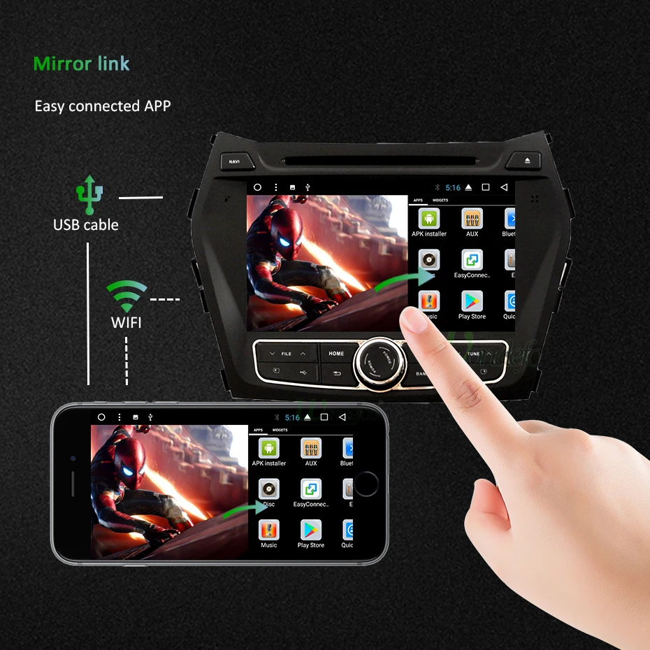 Flash Deal DSP 4G 64G Android 9.0 IPS SCREEN 2 Din CAR DVD PLAYER For Hyundai IX45 Santa fe 2013 2014 GPS player navigation radio stereo 25