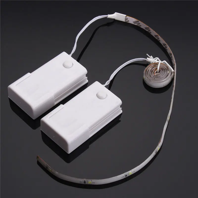 2Pcs/set 35cm 9 LED Battery Cabinet Closet Strip Light Wardrobe TV Background Lamp