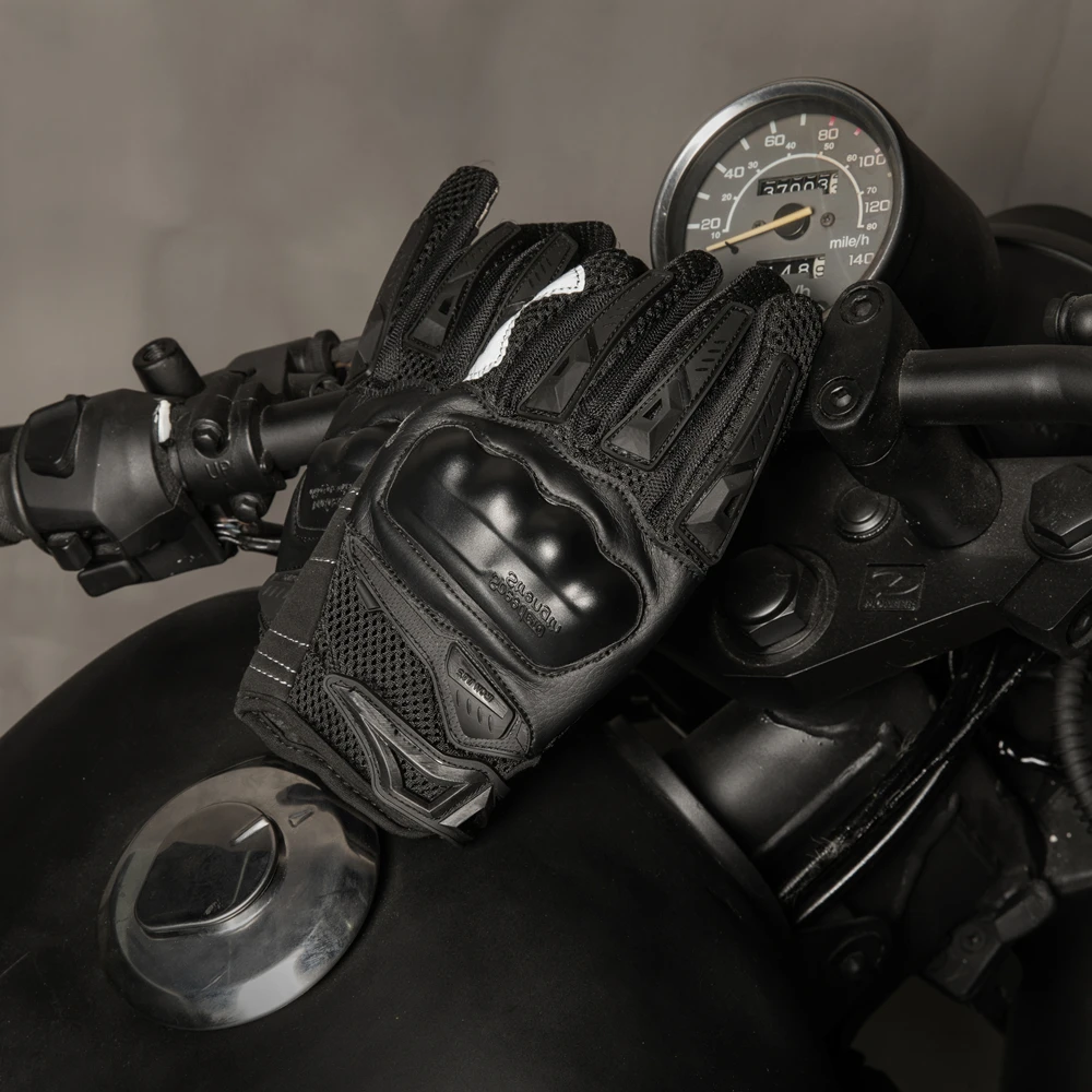 Перчатки для мотоцикла с сенсорным экраном из углеродного волокна, защитное снаряжение для мотогонок, мотокросса, мотоциклистов# JIA02