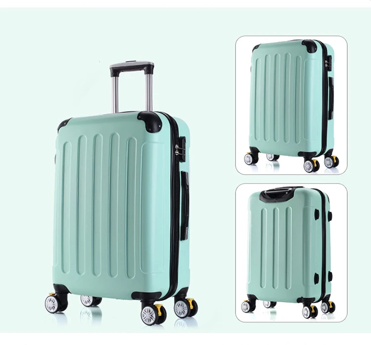 Letrend Новая модная Корейская ABS+ PC тележка для багажа на колесах мужская дорожная сумка 20 дюймов коробка для посадки женские чемоданы 24/28 дюймов багажник