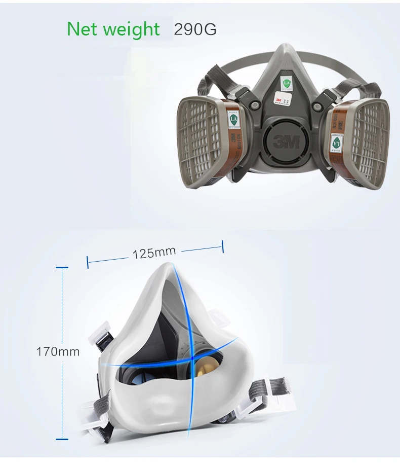 3 м 6200 противогаз спрей краска 17 в 1 анти запах пыли маска газов, Химических Маска от промышленной пыли