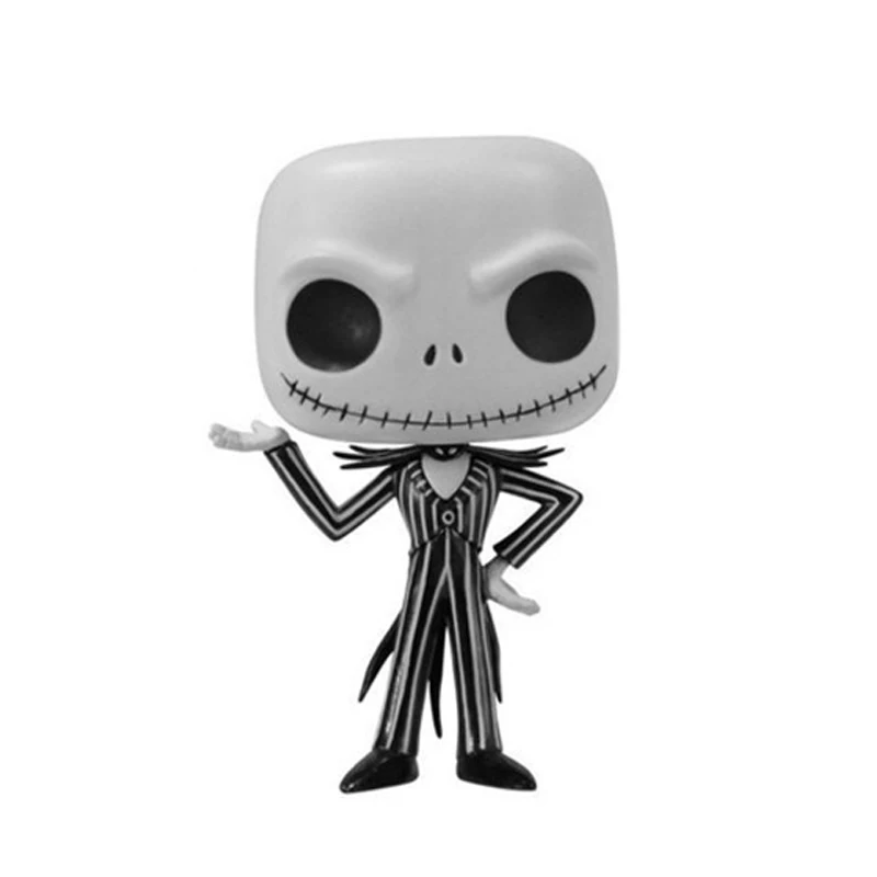 Funko Pop Jack Skellington фигурки героев мультфильма «Кошмар перед Рождеством» детские игрушки 10 см - Цвет: No Box