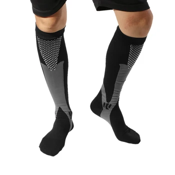 

Professional Men Women Leg Support Breathable Stretch Compression Socks Below Knee Football Socks Sport Active School Team Sock