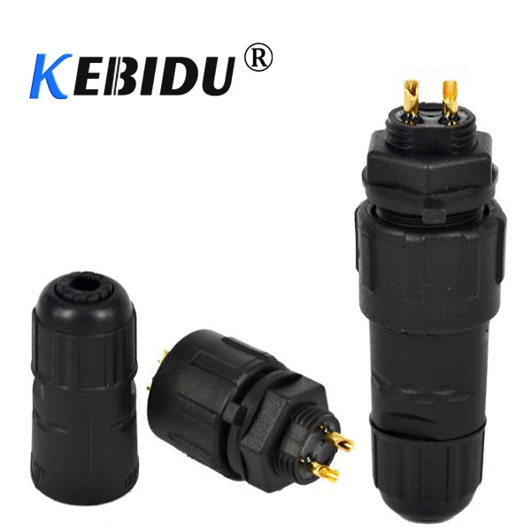 Computer & Office Fashion Style Kebidu New M14 7 Pin 7 Pole Industrial Ip68 Waterproof Connector Cable 7pin Panel Mount Wire Connector Adapter Plug For Led Lamp